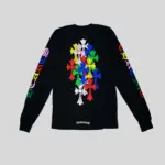 Multi Color Cross Cemetery L/S CH T-shirt