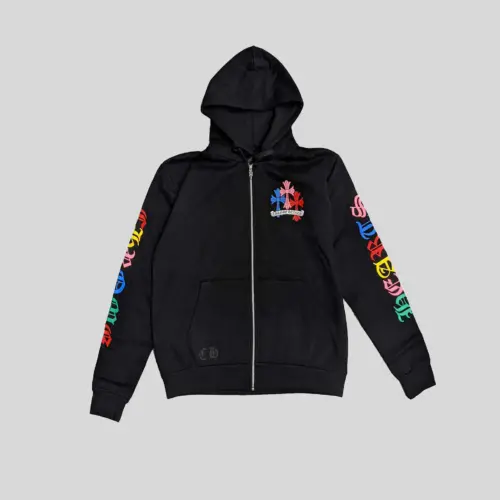 Multi Color Cross Cemetery Zip Up CH Hoodie