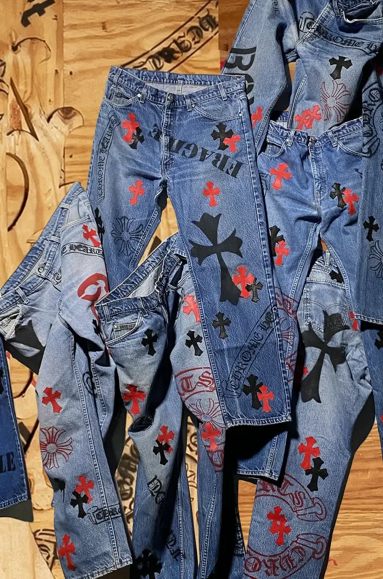 chrome hearts jeans